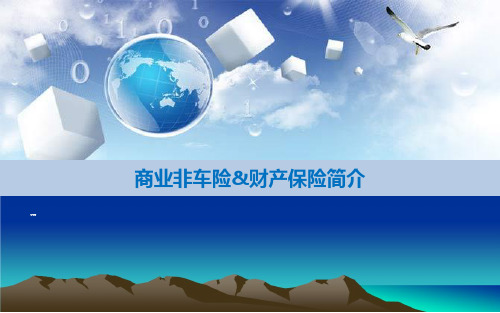 人保财险新人培训4商业非车险与财产保险简介130页