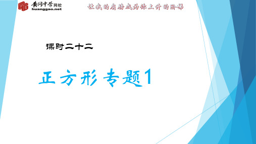 课时22 正方形专题1