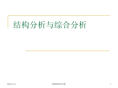 会计报表分析-结构分析及综合分析