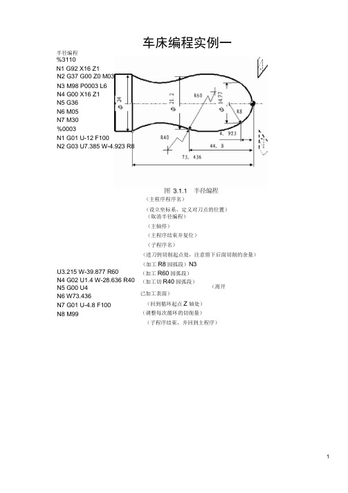 (完整版)数控车床编程实例详解(30个例子)(1)