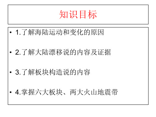 (完整)中图版地理八级上册《海陆变迁》课件2精品PPT资料精品PPT资料