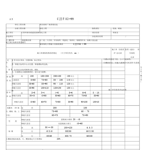 园林绿化表格.docx