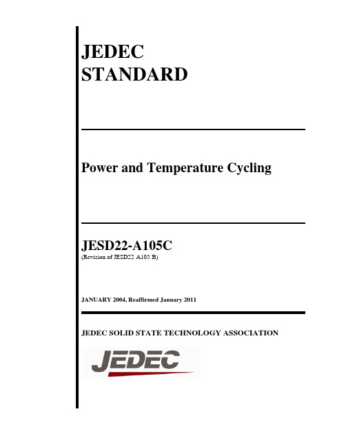 JESD22-A105C-Power and Temperature Cycling