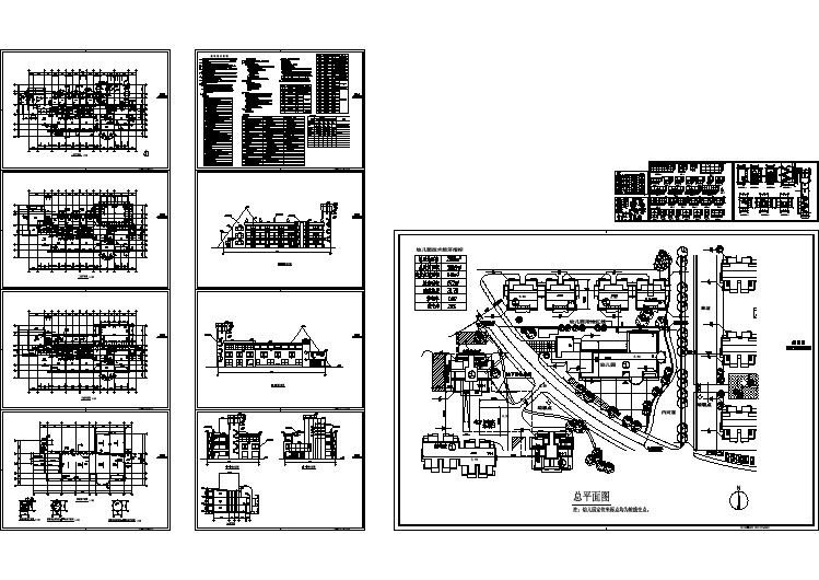 整套幼儿园建筑施工图（含设计说明）