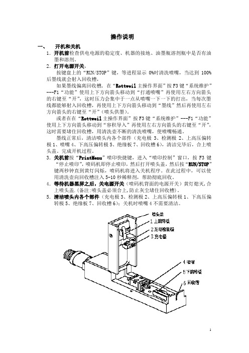 操作说明喷码机