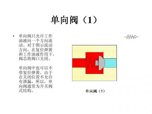 单向阀