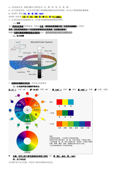 色彩构成整理