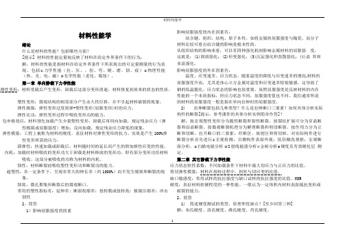 材料性能学期末总结剖析