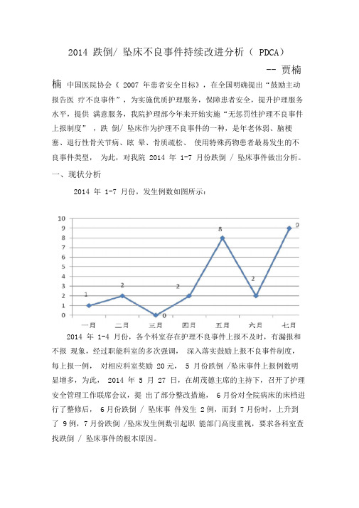 跌倒坠床PDCA