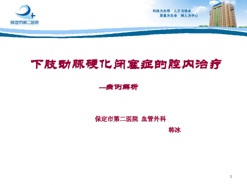 下肢动脉硬化闭塞症的腔内治疗PPT幻灯片