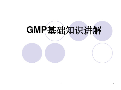 GMP基础知识讲解