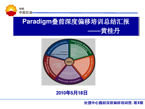 叠前深度偏移培训总结汇报