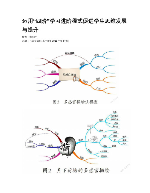 运用“四阶”学习进阶程式促进学生思维发展与提升