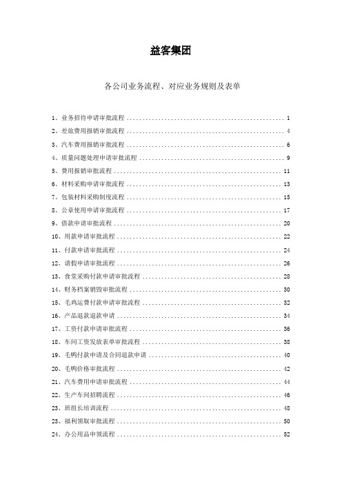 某集团各个部门审批流程