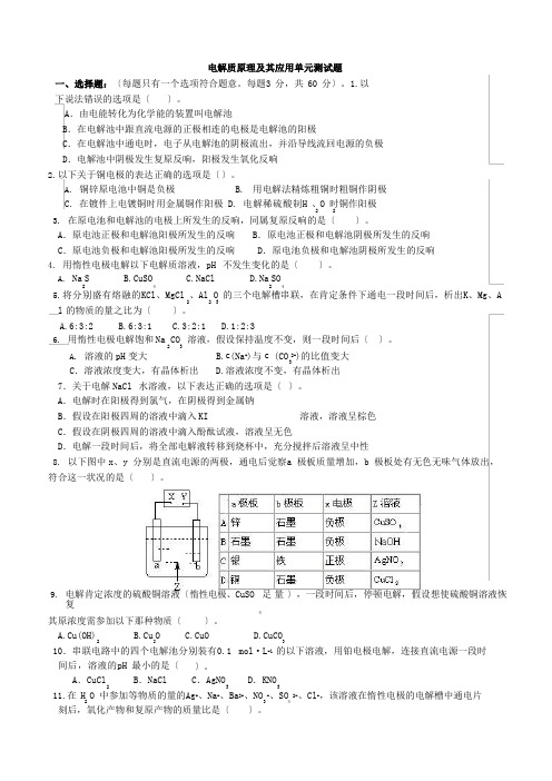 电解质原理及其应用