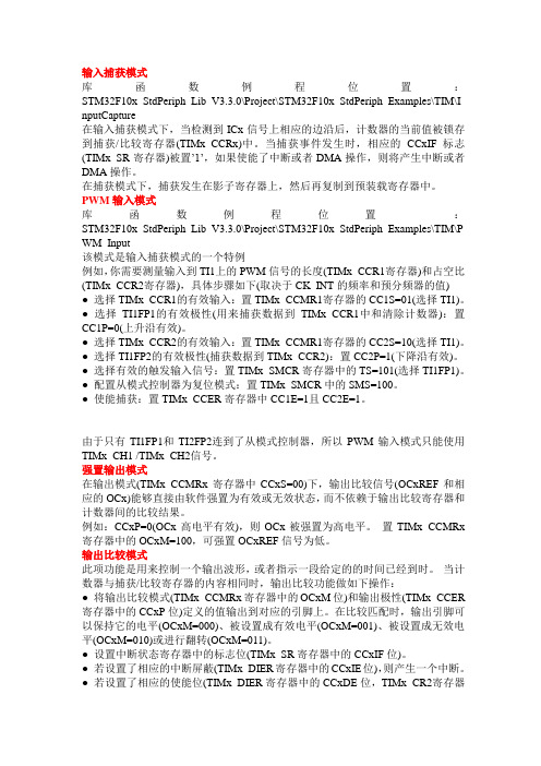 STM32输入捕获模式