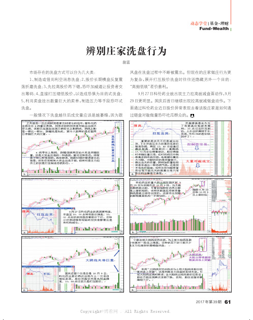 动态学堂：辨别庄家洗盘行为__