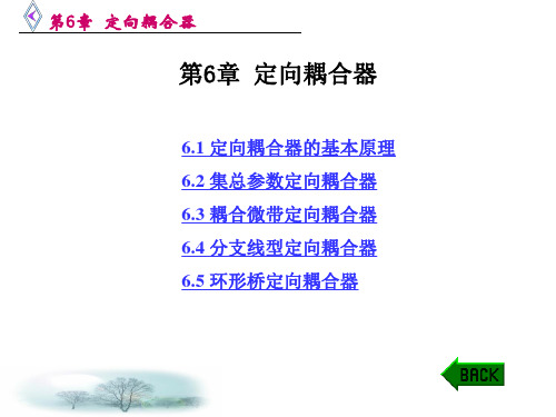 微波电路(西电雷振亚老师的课件)_第6章_定向耦合器资料