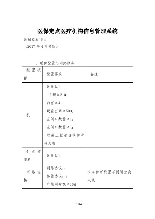 医保定点医疗机构信息管理系统