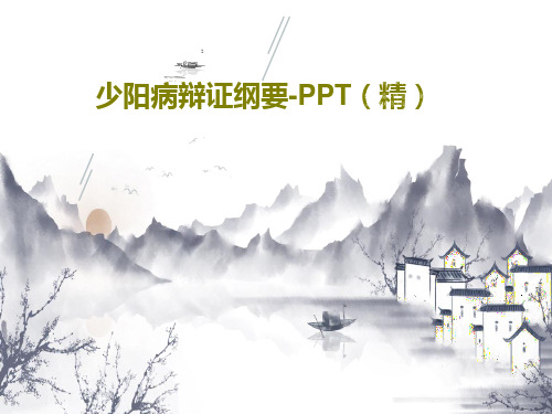 少阳病辩证纲要-PPT(精)共15页