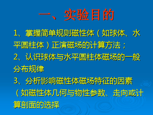 二磁性体磁场正演解读