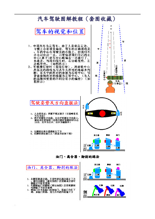 汽车驾驶技巧图解教程大全