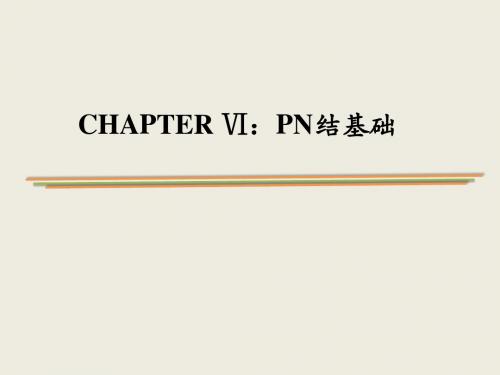 半导体材料物理 Chapter 6 pn 结