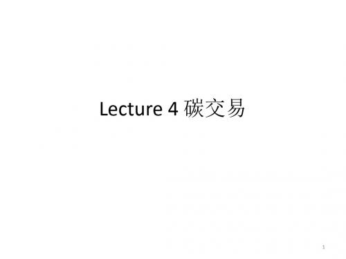 lecture 4碳排放ppt课件