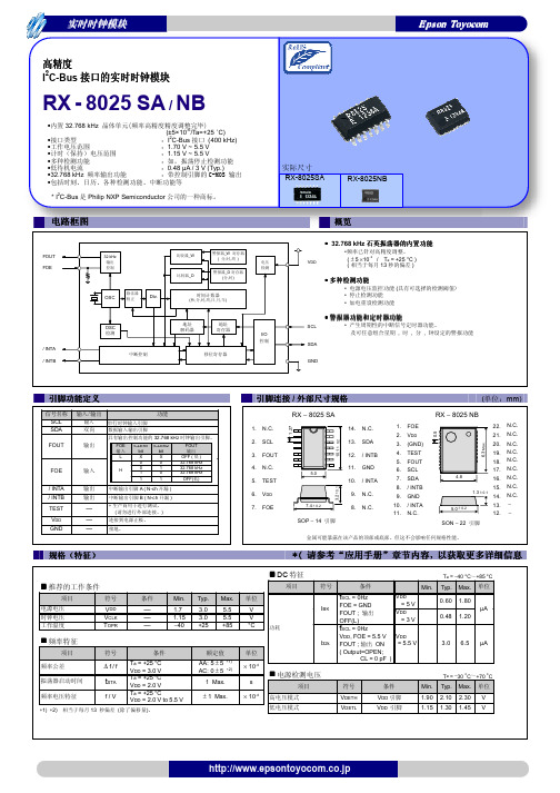 8025(实时时钟模块)