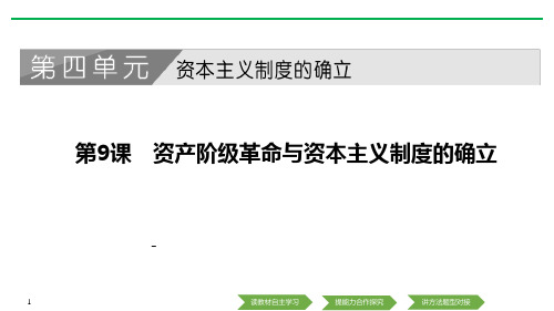 资产阶级革命与资本主义制度的确立-课件