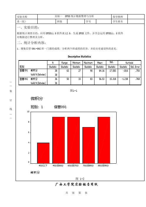 SPSS统计数据整理与分析