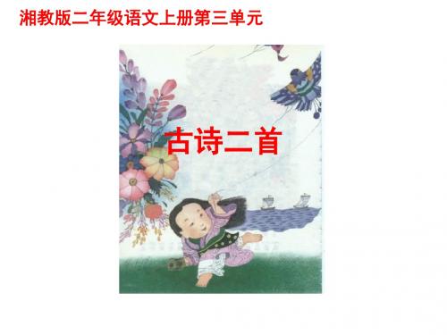二年级语文古诗二首3(中学课件2019)