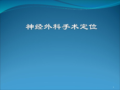 头颅体表定位幻灯片课件