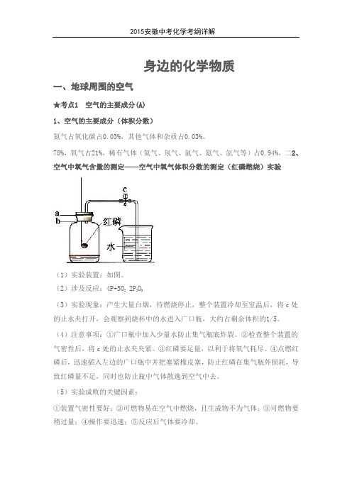 2015安徽中考化学详解