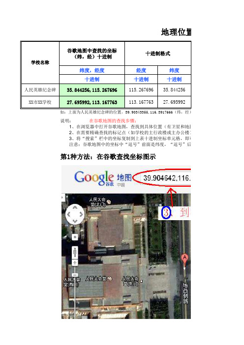 经纬度二进制转换工具及谷歌地图查找坐标方法(和用谷歌地球查度分秒格式坐标)