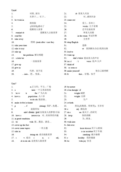 新人教版GoForIt八年级下学期单元考点整理