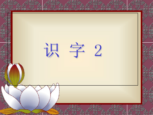 人教版小学语文二年级上册《识字2》PPT课件