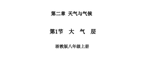 2.1大气层第二课时课件浙教版八年级上册科学