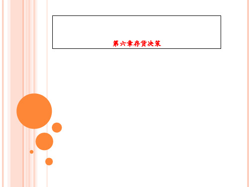 第六章存货决策