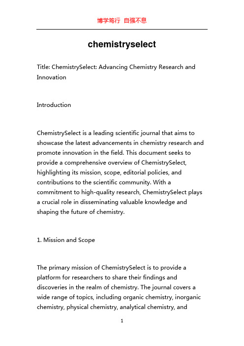 chemistryselect