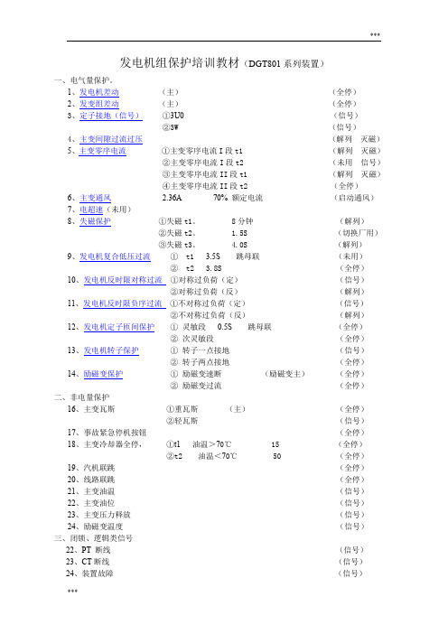 南瑞自动化仪表内部培训教材(DGT801系列装置)