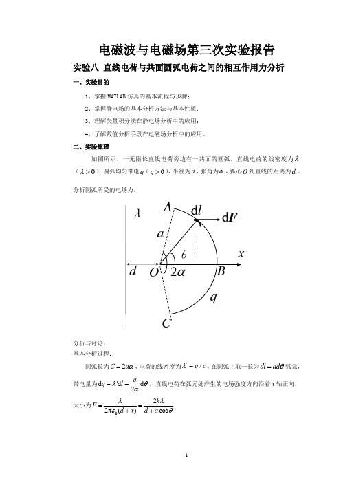 电磁波与电磁场第三次实验报告