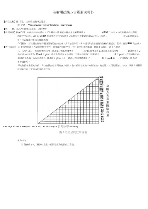 万古霉素说明书