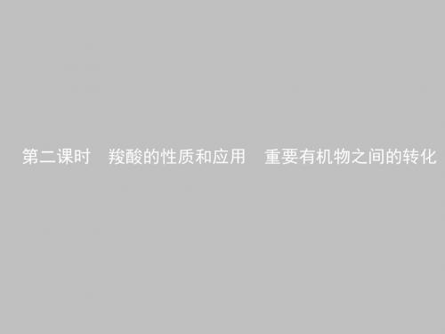 【测控指导】高二化学苏教版选修5课件：4.3.2羧酸的性质和应用 重要有机物之间的转化