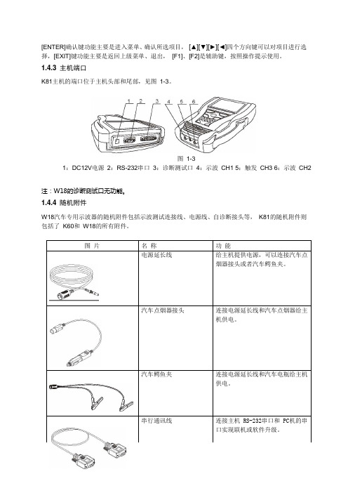 K81W18汽车专用示波器说明书2