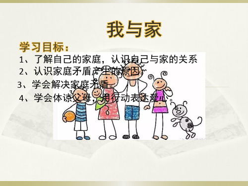 小学生主题班会课件—我与家 通用版(共16张PPT)