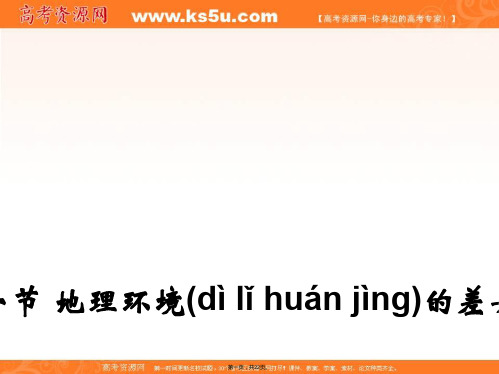 山东省沂水县第一中学鲁教版高中地理必修一课件31地理环境的差异性2