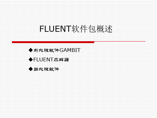 FLUENT概述