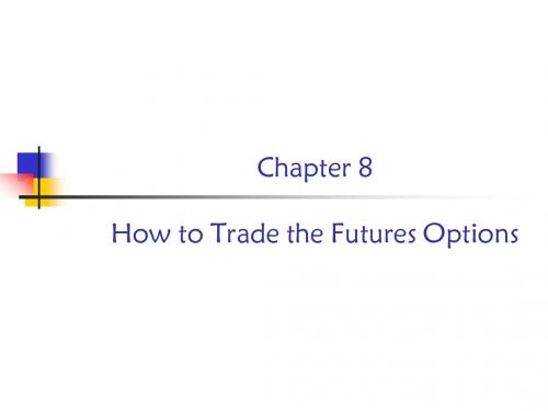 【国际期货市场运作】Chapter 8 How to Trade the Futures Options