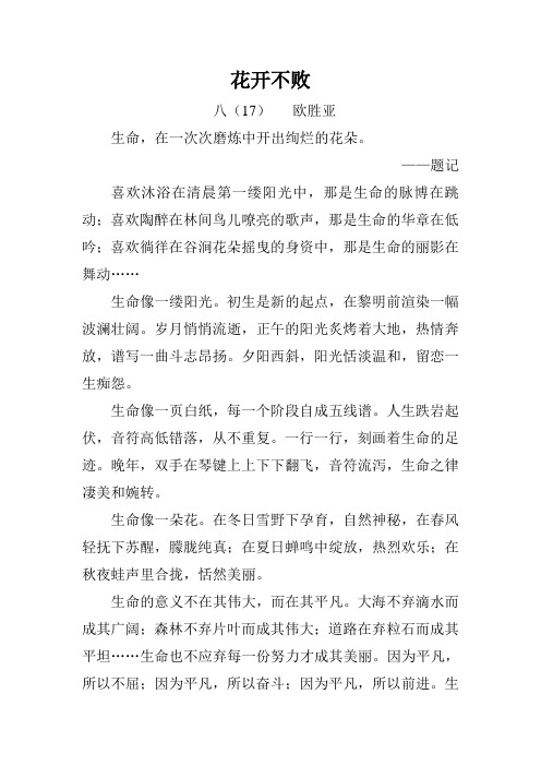 花开不败